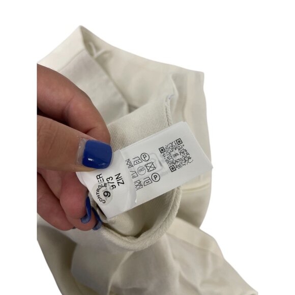 Zara Womens Pants Trousers Small White Pleated Wide Leg Linen Blend 2927/586 NWT - Picture 12 of 15